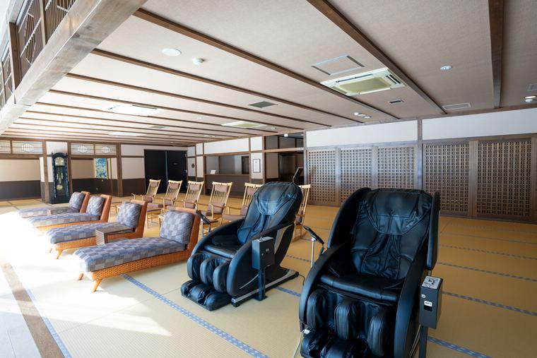 「北天の丘」湯上がりラウンジ