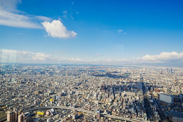 地上約300ｍからの眺め