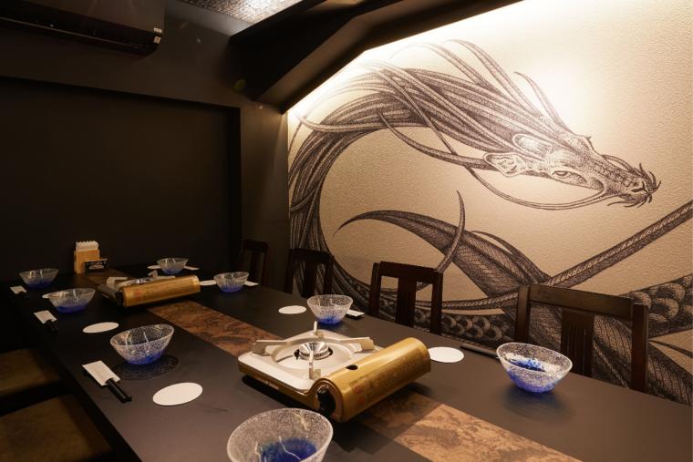 金武アグーと山城牛のしゃぶしゃぶ 琉球 別邸の個室