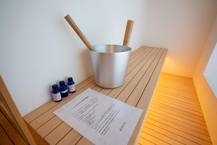 心の贅沢を満喫できる本格的なサウナ