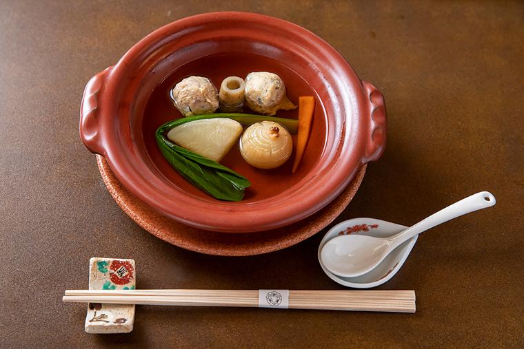 海石榴つばき　部屋食　名物スッポンのつみれ鍋