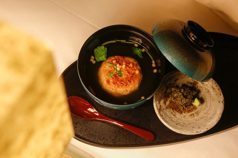 緑茶の佃煮付き「お茶漬け」