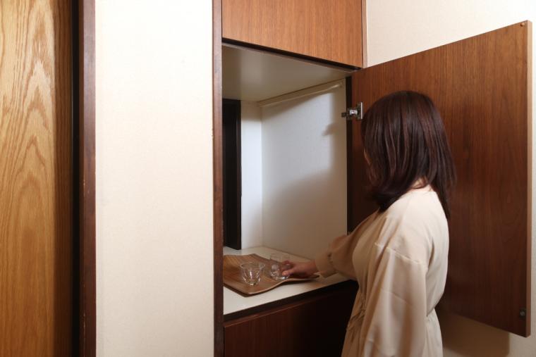 箱根・翠松園の客室のロッカー