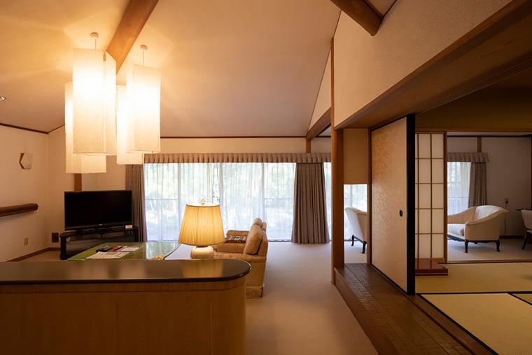 「雲仙温泉 旅亭 半水盧」特別室