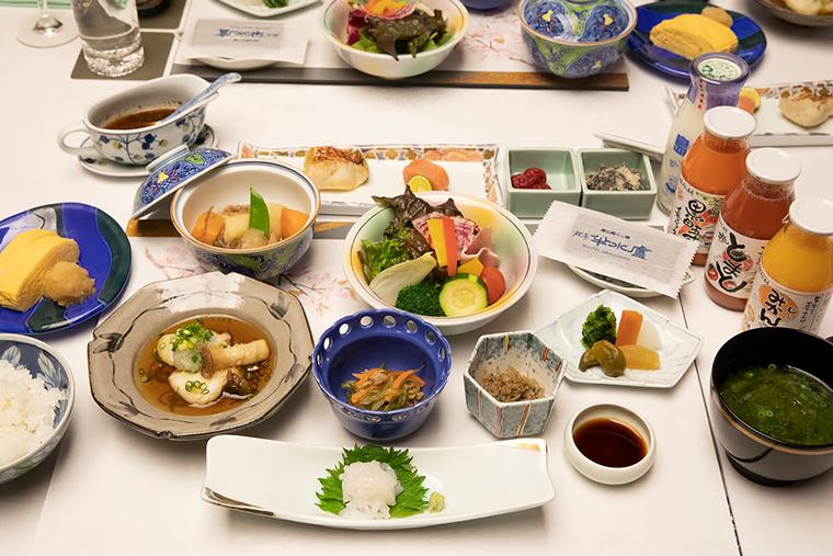 「雲仙温泉 旅亭 半水盧」朝食