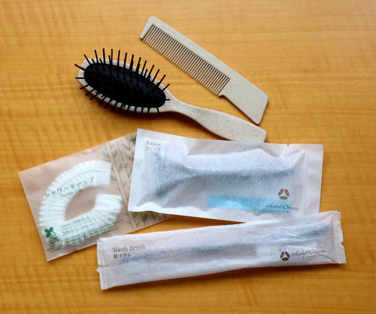 プラスチックごみ削減の対象となる客室アメニティの一例