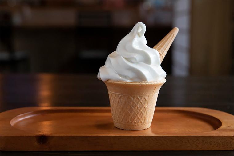 雲仙温泉　雲のなかCafé　雲のソフトクリーム