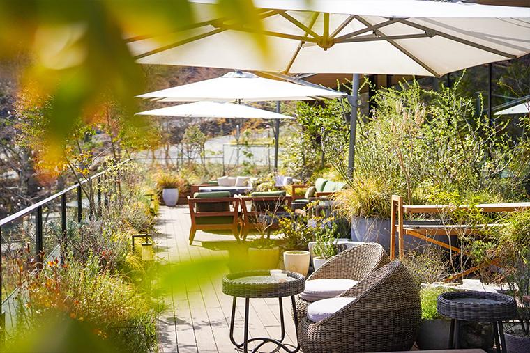 ふふ 河口湖　テラス