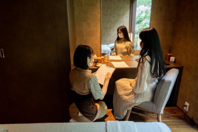 「庵スパ箱根」でカウンセリング