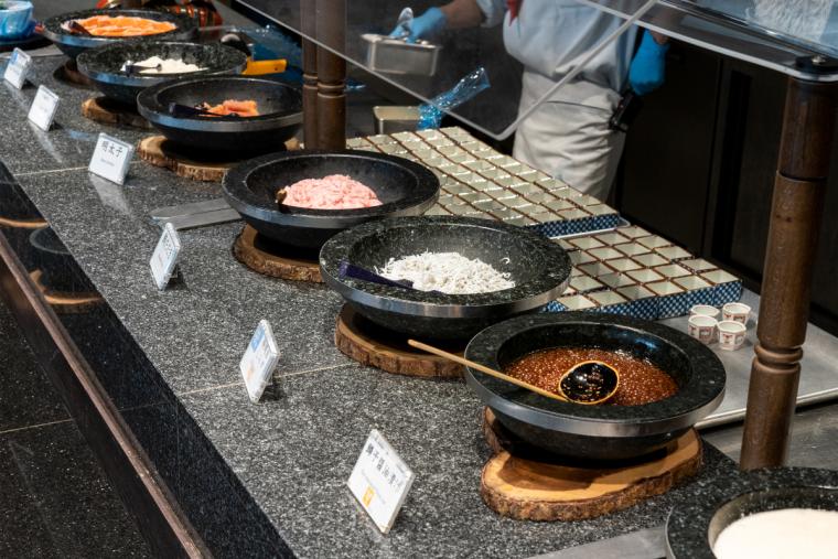 朝食ビュッフェ