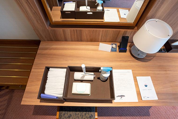 HOTEL ACAO　ドッグフレンドリールーム　客室でチェックイン