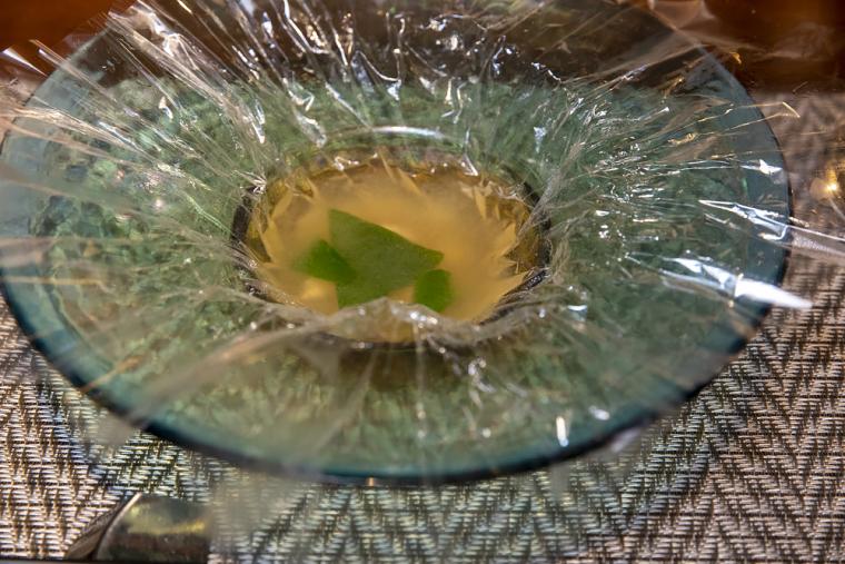 地野菜のすり流しと山原鶏治部煮