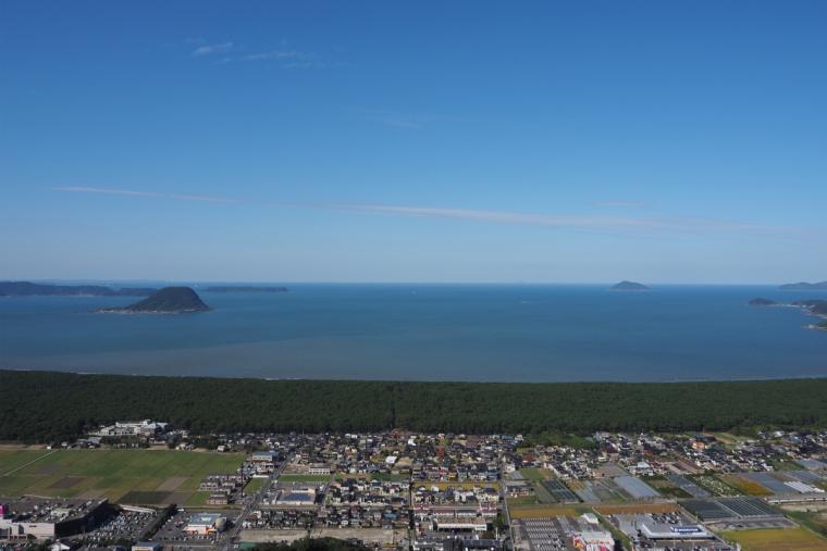 鏡山展望台からの風景