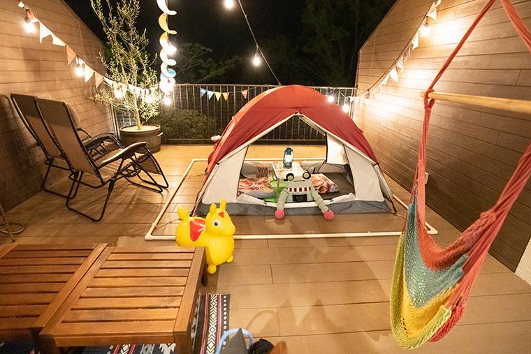 ルーシーキキ 子連れグランピング