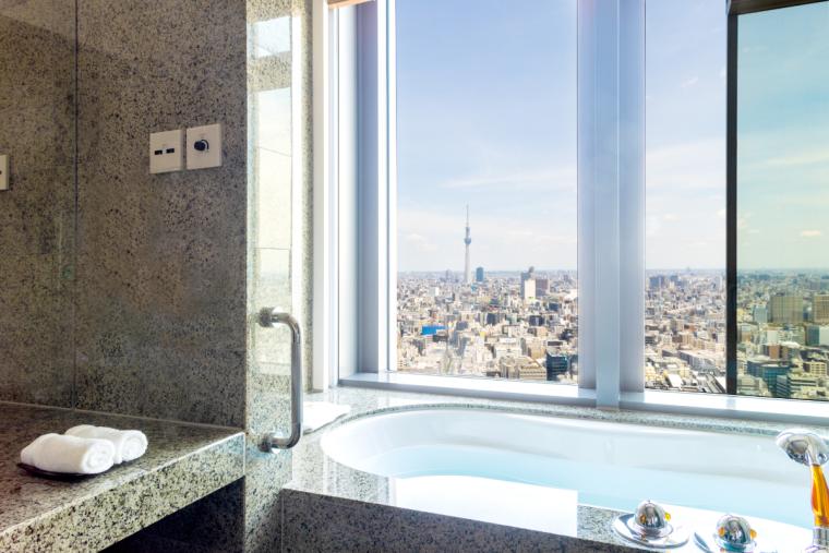 マンダリン コーナー スイートのビューバス