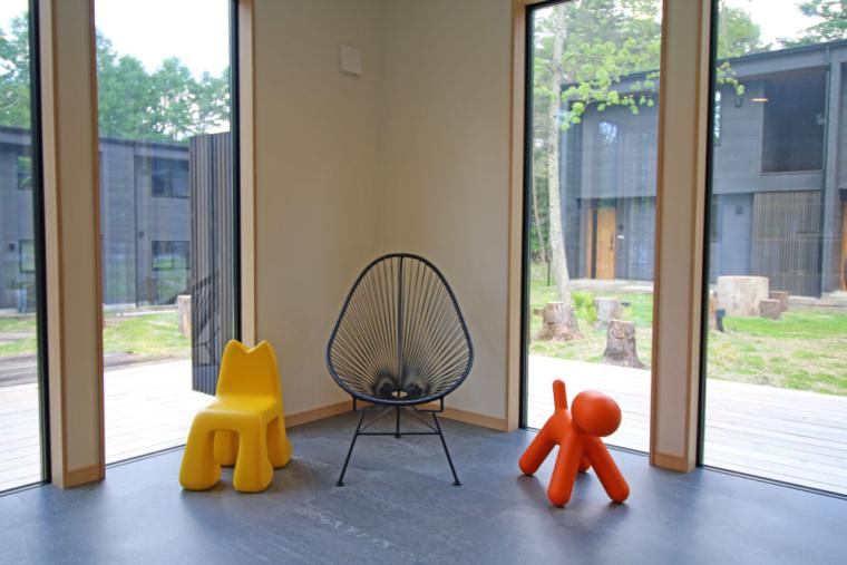 チェックイン棟内