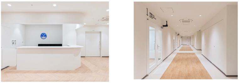 ホテル内に設置されたNCC東病院の外来拡張エリア