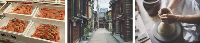 近江町市場はホテルの目の前。兼六園やひがし茶屋街などの観光名所にも好アクセスです