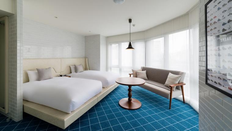 1～2名で利用できるコーナーツインルーム