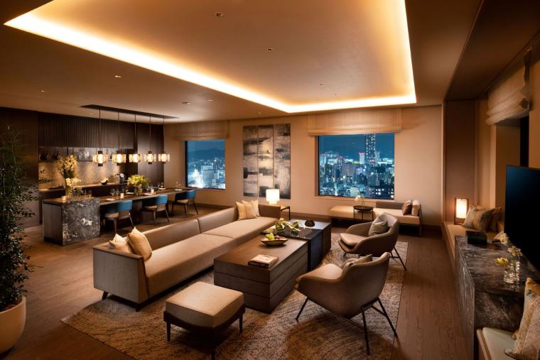 広さ163平方メートルのプレジデンシャルスイート