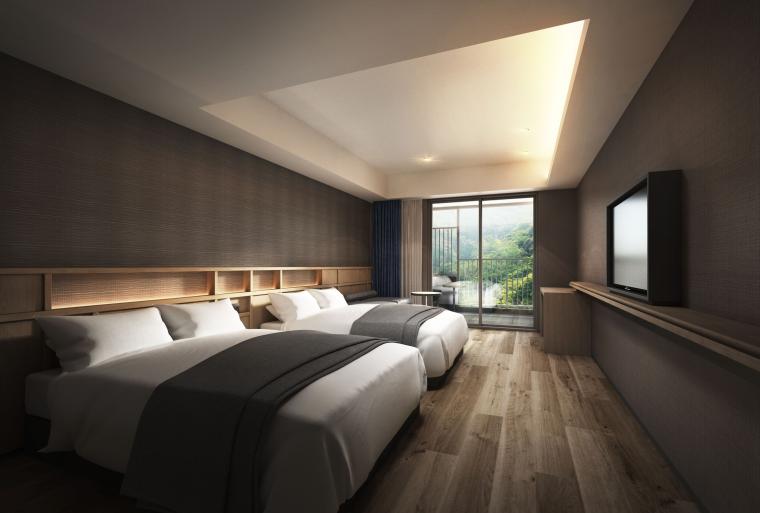 全室露天風呂付きで、至福のひと時を過ごすことができます