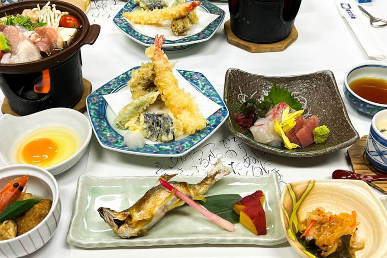 夕飯は奥久慈しゃも料理を堪能！