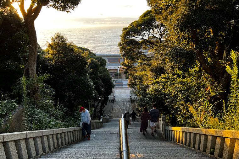 アニメ「ガルパン」の聖地でもある「磯前神社」を参拝