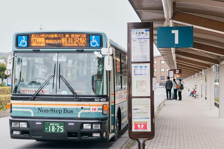 軽井沢駅からのバスルート