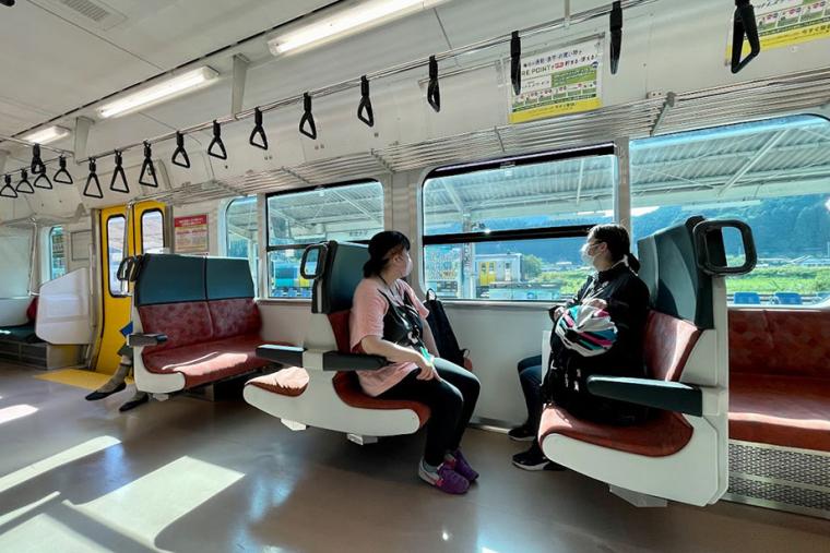 サイクルトレインに乗車してゴールへ