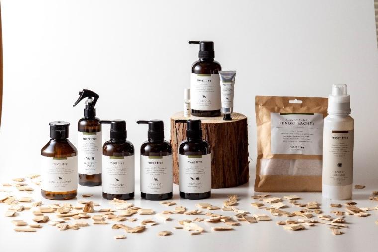 桧の香りを楽しめる特別アメニティ「meet tree」