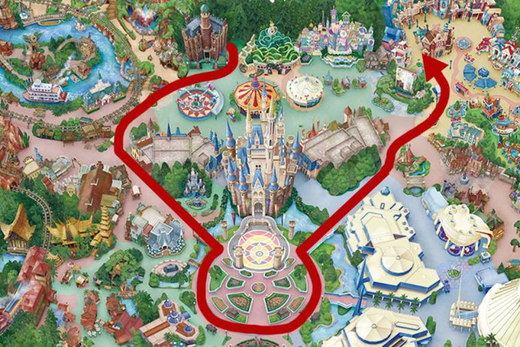 東京ディズニーランド クリスマスストーリーズMAP