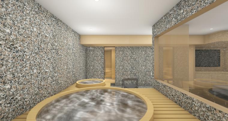 サウナルームの客室には、こだわりのアイテムをそろえ、ゲストに癒しを提供します