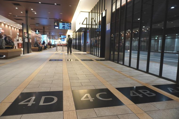 西鉄天神高速バスターミナルフロア案内－乗り場