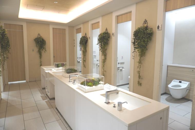 西鉄天神高速バスターミナルフロア案内ーお手洗い