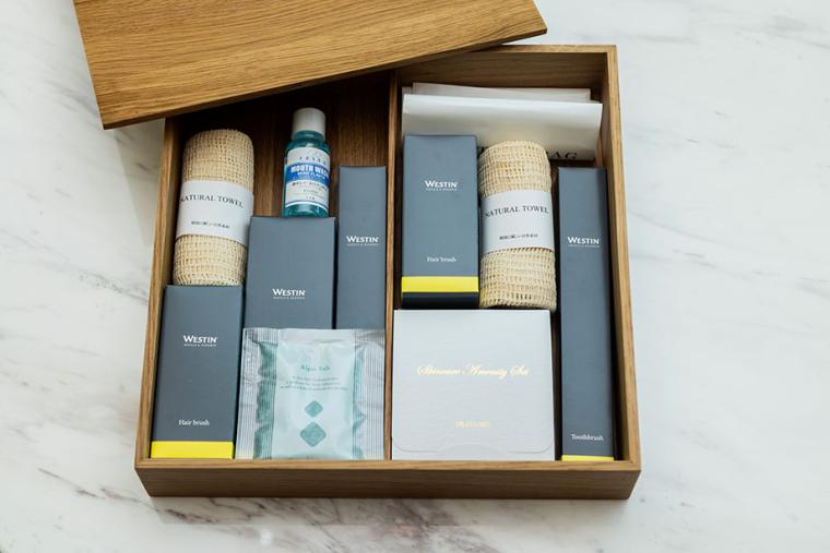 アメニティにも自然素材を