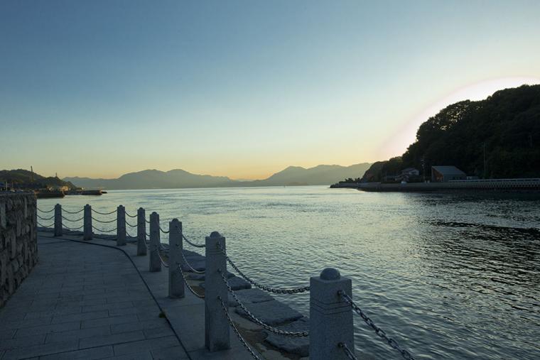 瀬戸田港 夕日