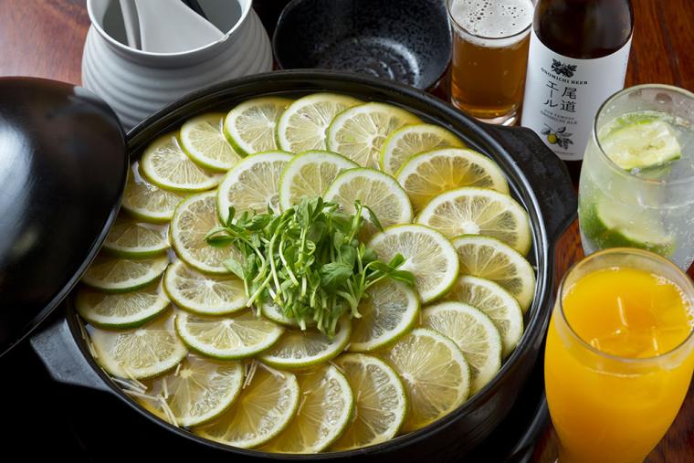 「御食事処 ちどり」瀬戸田レモン鍋