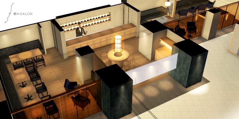 4Fの飲食コーナー「鹿のSALON」（イメージ）