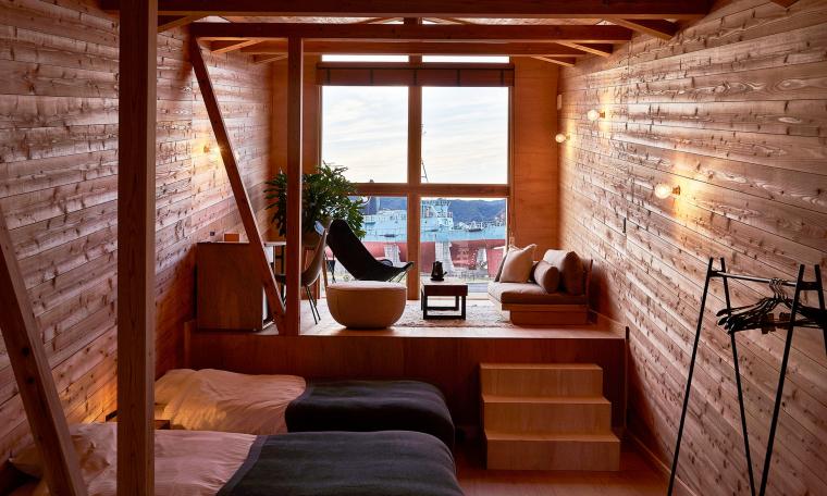 一棟独立型の客室は、1日5組限定。別荘のようなプライベート空間を満喫できます