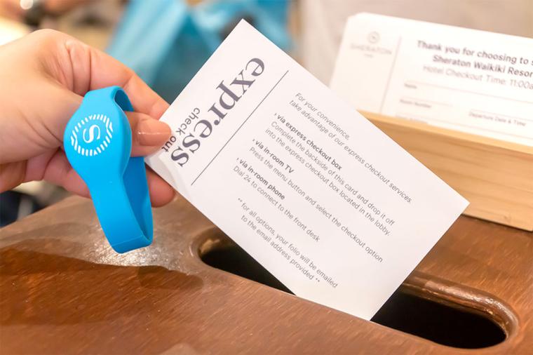 「シェラトン ワイキキ」エクスプレスチェックアウト