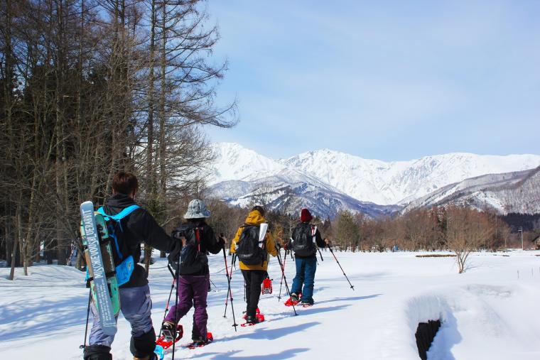 五竜岳展望スノーシューハイク
