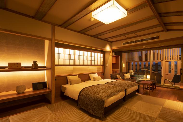 リニューアルした客室は、定員5～6名。家族利用やグループでの利用が可能です