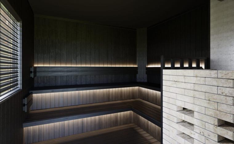 幻想的な空間を演出する「悠幻の湯殿サウナ」