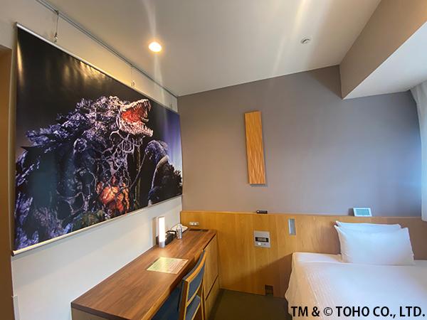 「ホテルグレイスリー新宿」が「ゴジラビュールーム」をリニューアル