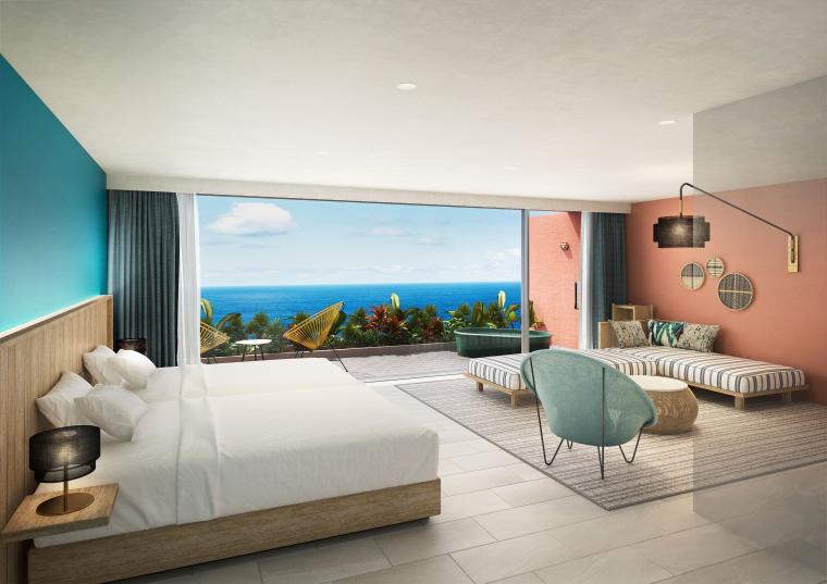 新設された露天風呂付きの客室