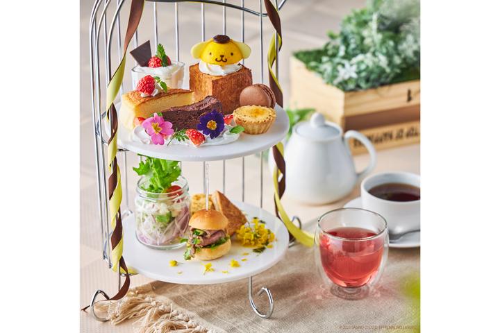 サンリオキャラクターズ ガーデンカフェ「ガーデンアフタヌーンティー（¥3,850/1名）」