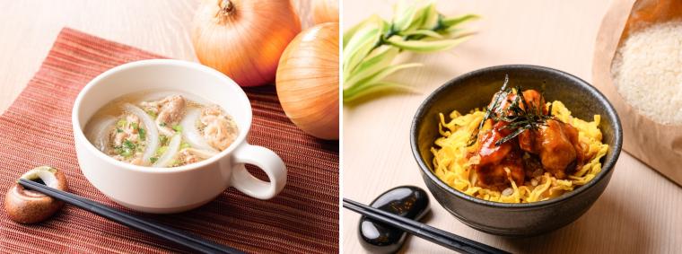 肉すい風スープとかしわめし