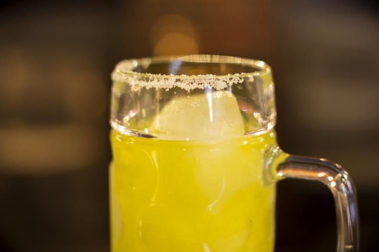 「横濱開港オロポ」（600円）は氷もオロポでできているため、溶けても薄まらない