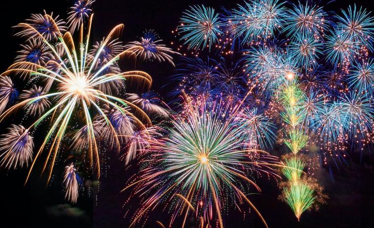 ハウステンボス　花火　一尺玉競演会