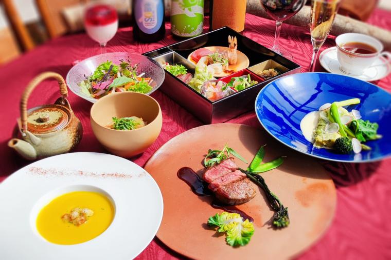 自然派創作フレンチ料理「フレンチジャポネ」のフルコース